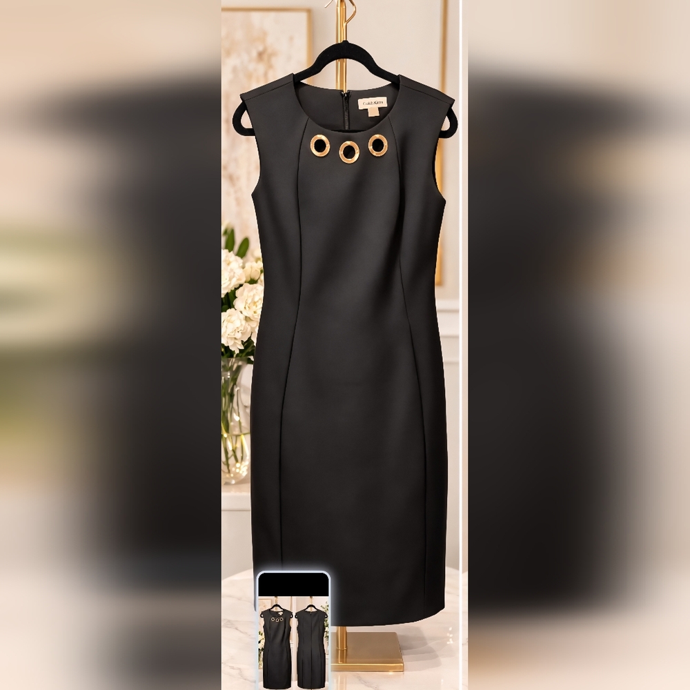 Calvin Klein Black Sheath Dress